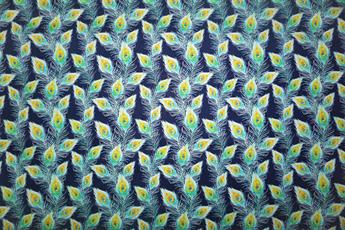 Navy Printed Cotton Fabrics