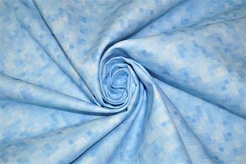 Sky Blue Printed Cotton Fabrics