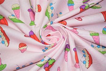 Pink Printed Cotton Fabrics