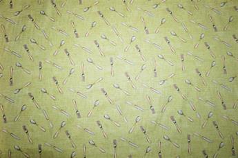 Green Printed Cotton Fabrics