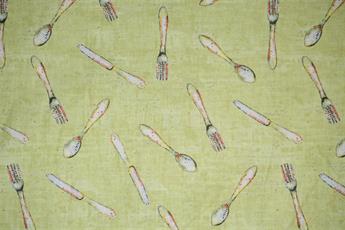 Green Printed Cotton Fabrics