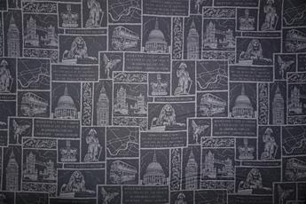 This Is London - Printed Craft Cotton Poplin Fabric Quilting Patchwork