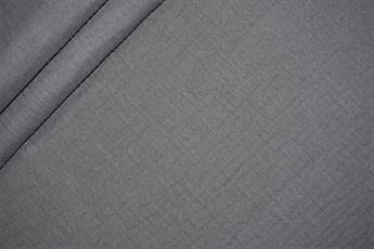 Dark Grey Plain Cotton Gauze