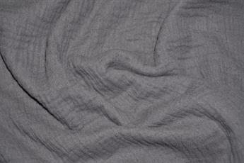 Dark Grey Plain Cotton Gauze