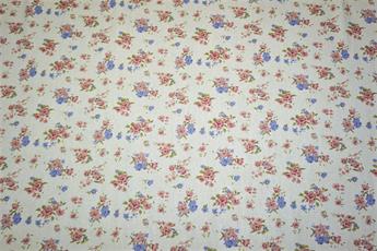 Vintage Flower -  QUALITY COTTON LINEN FABRIC UPHOLSTERY FURNISHING