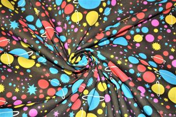 Red Cotton Printed Poly Cottons