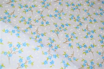 Light Lilac Cotton Printed Poly Cottons