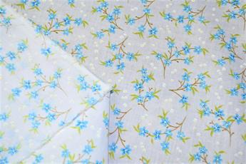 Light Lilac Cotton Printed Poly Cottons