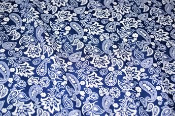 Blue & White Printed Cotton Fabrics