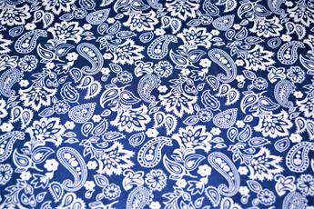 Blue & White Printed Cotton Fabrics