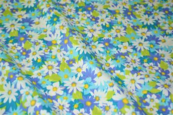 Blue Printed Cotton Fabrics