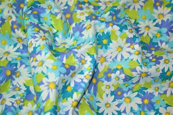 Blue Printed Cotton Fabrics
