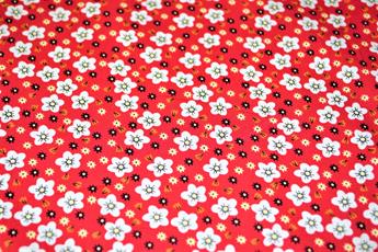 Red Printed Cotton Fabrics