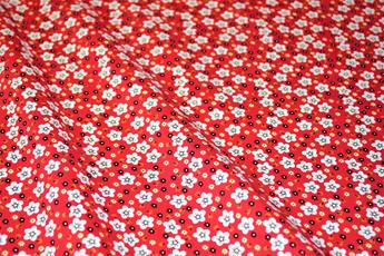 Red Printed Cotton Fabrics