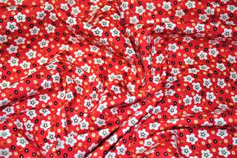 Red Printed Cotton Fabrics