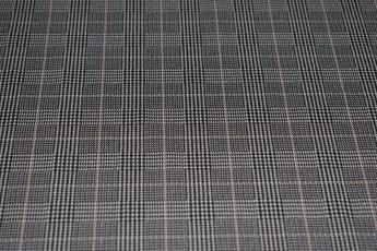 Black Jacquard Heavy Poly Printed Design