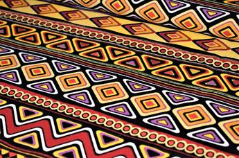 Black Cotton Geometric