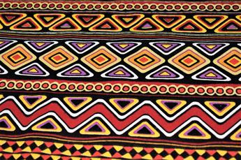 Black Cotton Geometric