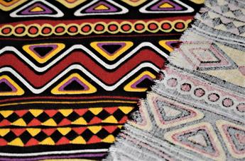 Black Cotton Geometric
