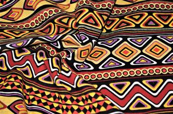 Black Cotton Geometric