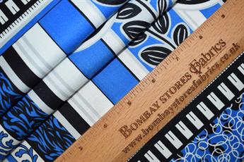 .100% Cotton .Ideal for crafts/Quilting .Size: 46 x 56cm (18 x 22 inches) .Complementary patterns to