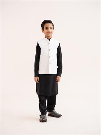 White Kids Waistcoats