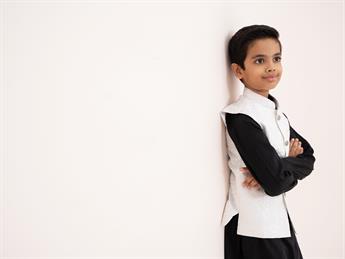 White Kids Waistcoats