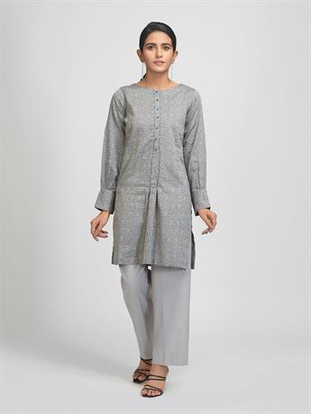 1pc Stitched Lawn Jacquard Shirt- Casual Pret