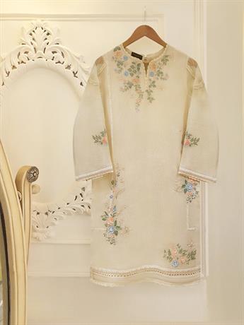 PURE COTTON NET WITH LINING.