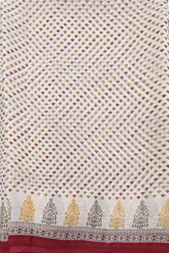 Cream/Maroon