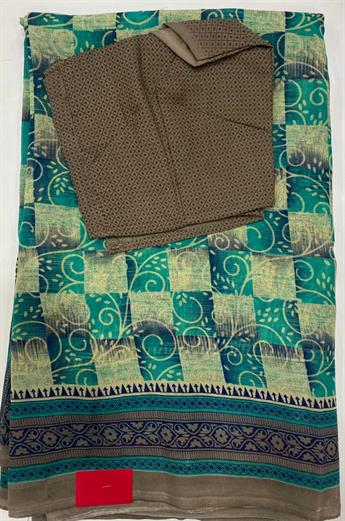 Teal/brown