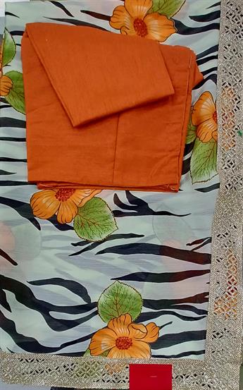 CREAM/BURNT ORANGE