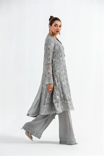 Grey Frock Ladies Readymade