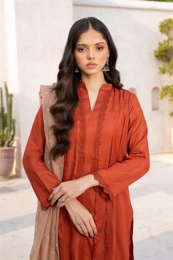 Rust Silk Zoya Collections