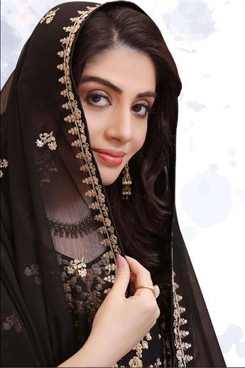 Black Embroidered Raw Silk Luxury Pret 3 Piece Handwork Chiffon Dresses