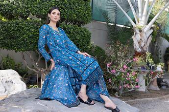 Hyacinth Blue Embroidered Chikankari Lawn Suits