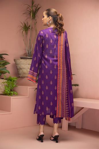 Purple Beaded Lawn Ladies Readymade