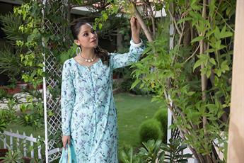 Mint Beaded Lawn Ladies Readymade