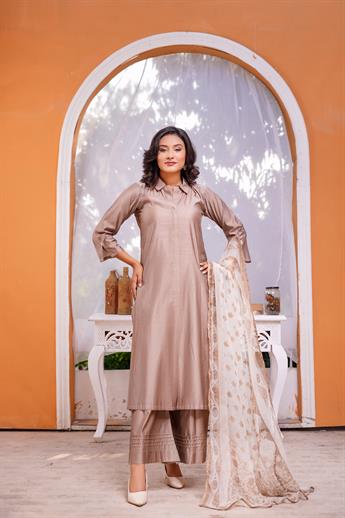 Mouse Digital Print Chiffon Ladies Readymade
