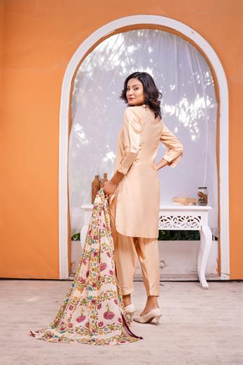 Skin Digital Print Chiffon Ladies Readymade