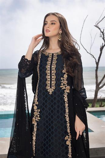 Black Chiffon Ladies Readymade