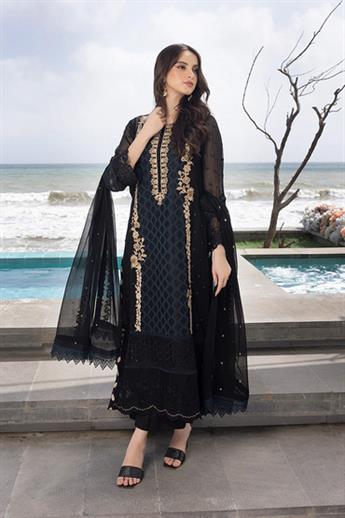 Black Chiffon Ladies Readymade