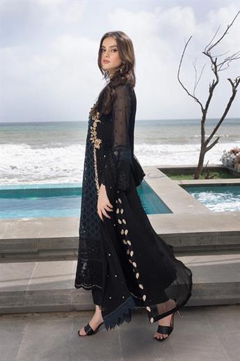 Black Chiffon Ladies Readymade