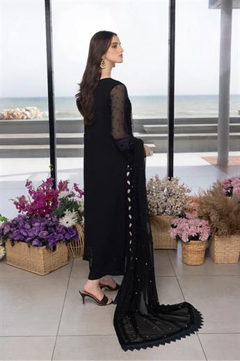 Black Chiffon Ladies Readymade