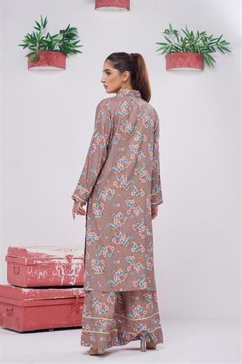Mouse Digital Print Linen Two-Piece