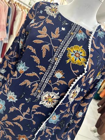 Navy & Multicolour Digital Print Ladies Readymade