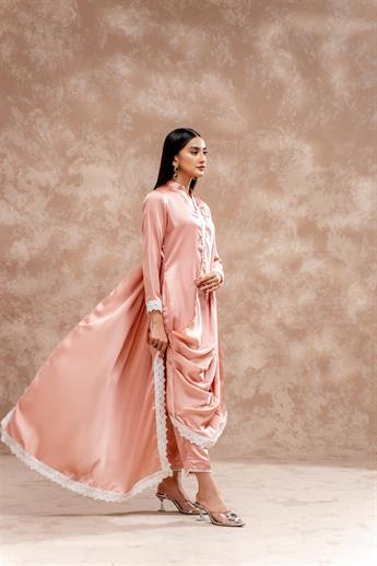 Pink Raw Silk Zoya Festive Collection ''24