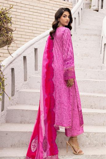 Majenta Embroidered Organza Ladies Readymade