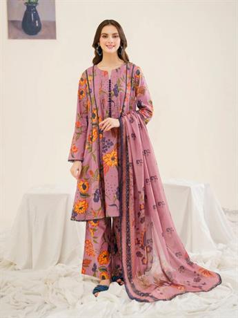 Fabric Definition
-Shirt Fabric: Cotton
-Trouser Fabric: Cotton
-Dupatta Fabric: Tissue Silk
-Em