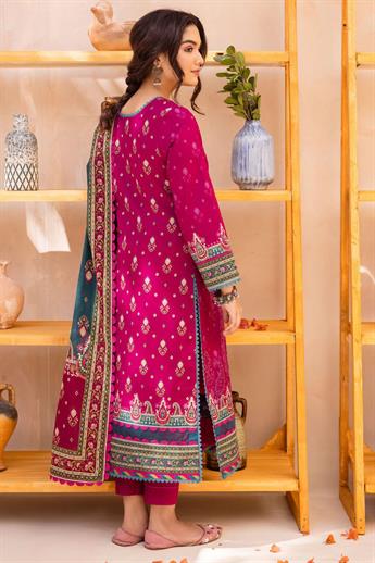 Magenta Lawn Digital Printed Suit